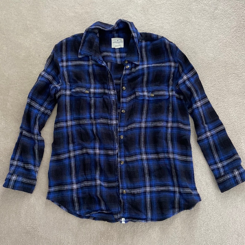 American Eagle Oversized Fit Flannel Shirt